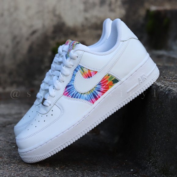 Nike Air Force 1 Low Tie Dye Custom NWT - Picture 8 of 10
